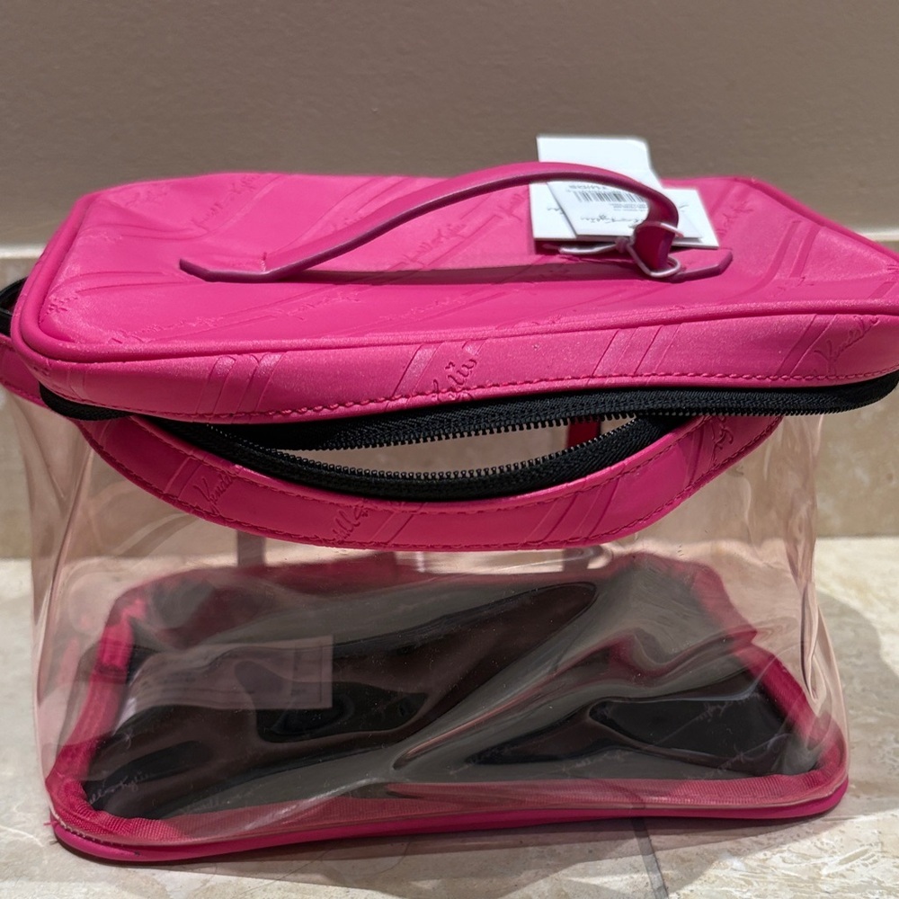 Kendall & Kylie Pink Transparent Cosmetic Case